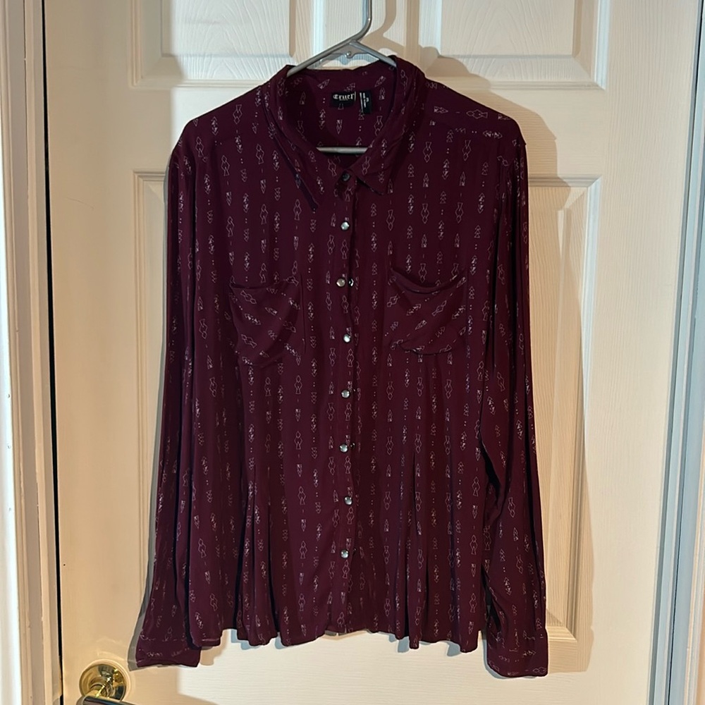 Ladies Cruel Denim XXL snap closure Shirt